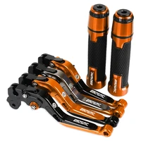 690smc motorcycle cnc brake clutch levers handlebar knobs handle hand grip ends for 690smc 2008 2009 2010 2011 2012 2013