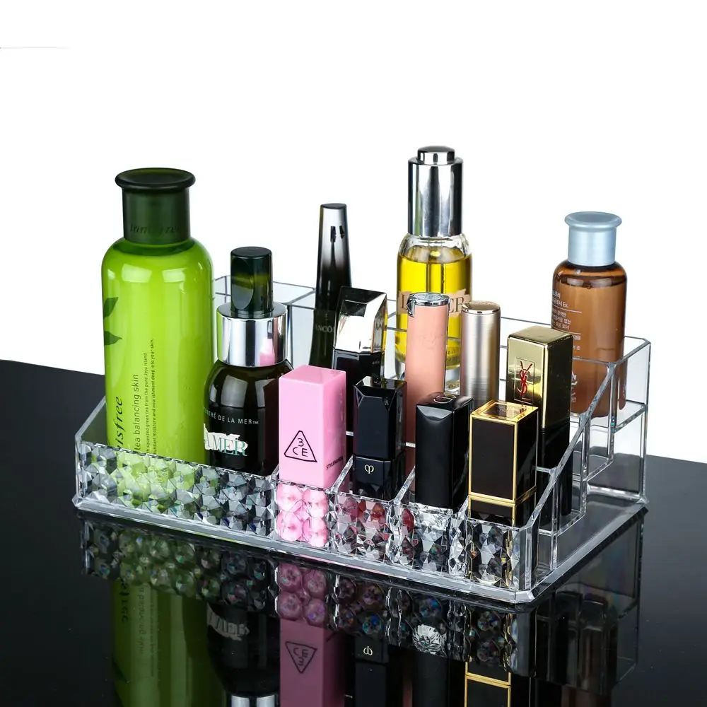 

Cotton box with lid cosmetic storage box dustproof acrylic transparent multifunctional lipstick Desk Organizer Pen Holder Art