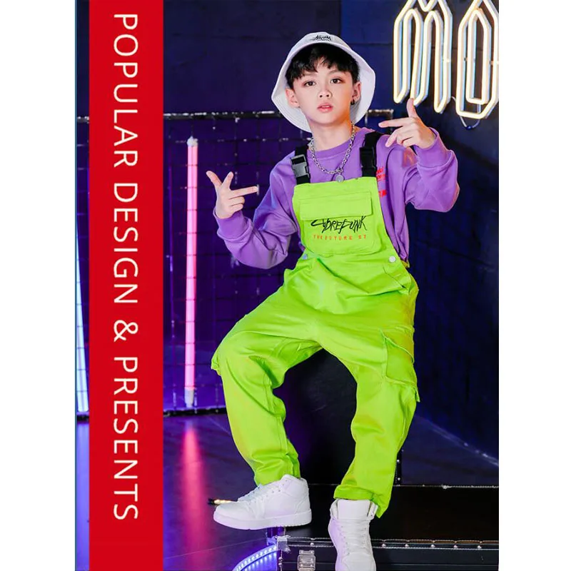 Детская танцевальная одежда в стиле хип хоп для девочек и мальчиков спортивная