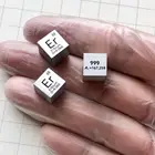 Er Erbium Cube массовое стеклянное уплотнение, чистый 99.9%, Периодическая таблица редкоземельных металлических элементов для DIY исследований, учебы, учебы