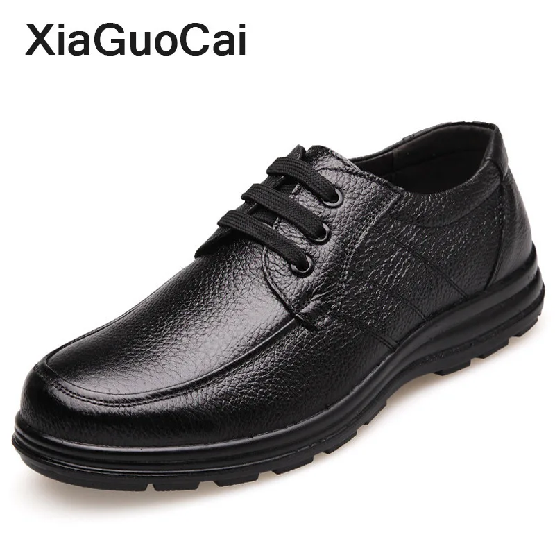 2020 Spring Autumn Men Leather Casual Shoes Classic Fashion Man Flats Genuine Leather Male Footwear For Father Soft Breathable clax men shoes genuine leather spring autumn casual shoe male leather shoe walking footwear soft black fashion