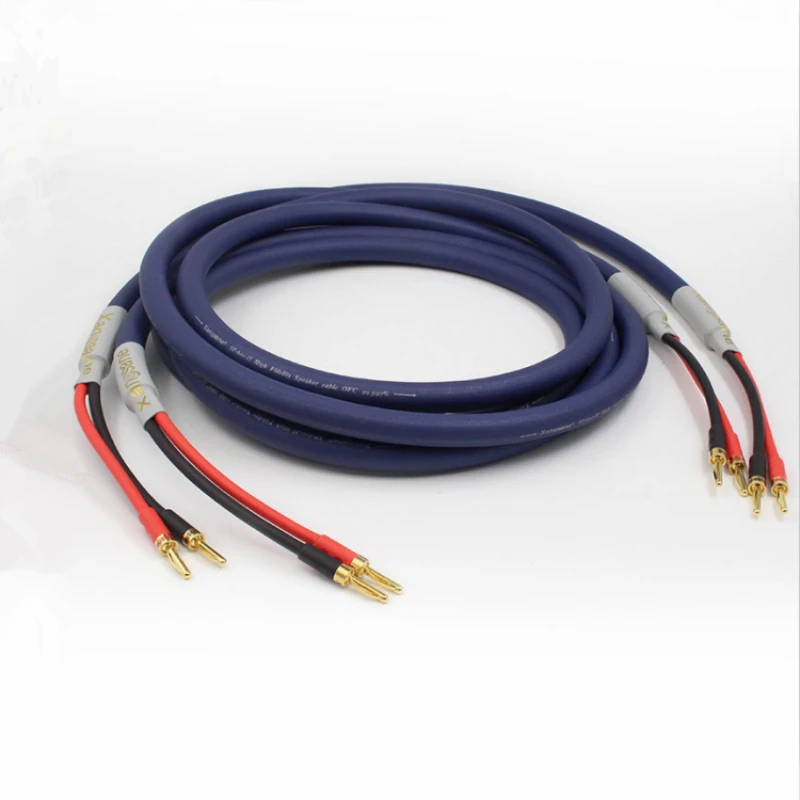 Аудиофильные кабели для динамиков HIFI бескислородный медный аудиокабель с
