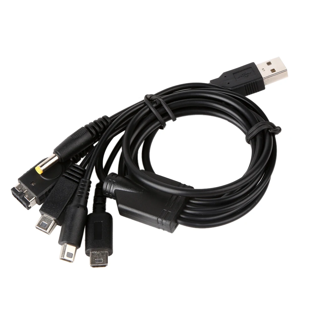 5 в 1 USB кабель для зарядки Nintendo NDSL NDS NDSI XL 3DS Game for Sony PSP 3000|Кабели| |