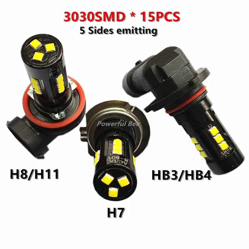 2 x H7 H8 H11 HB3/9005 HB4/9006 мощность 30 Вт Супер белый автомобильные шины для грузовиков