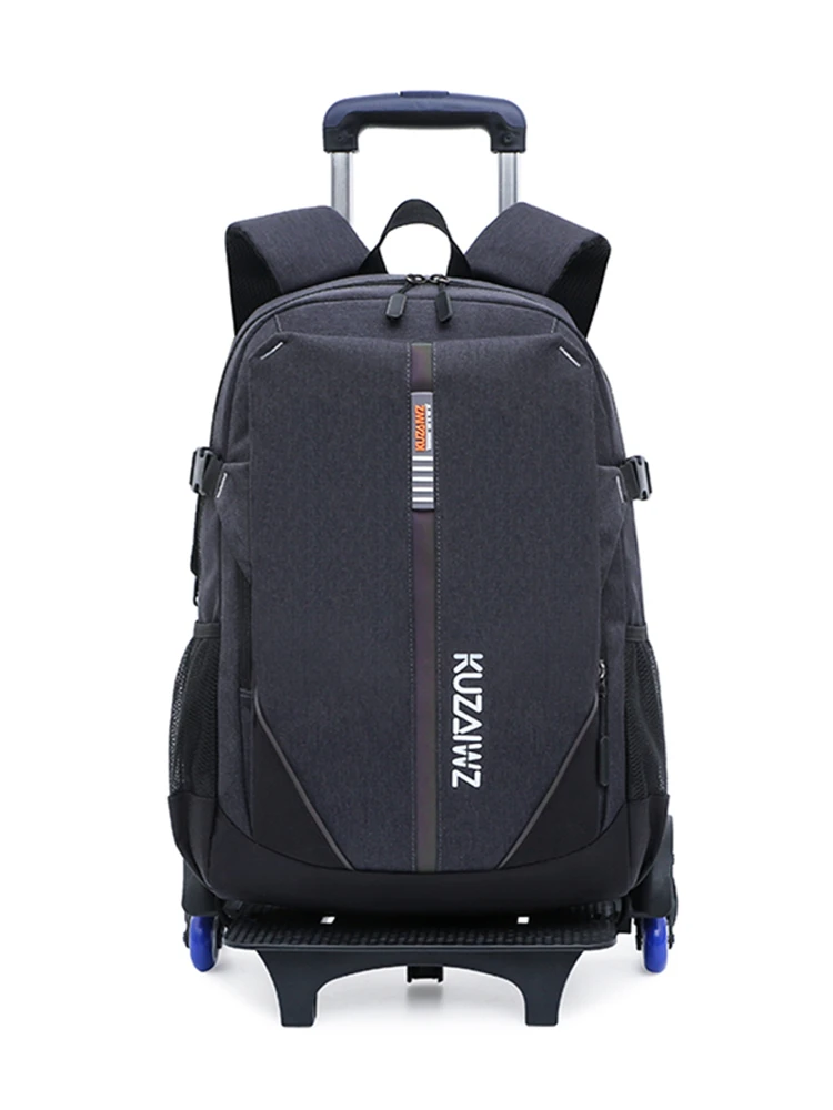 B LIFE прокатки путешествия рюкзак большой колесный для ноутбука тележка черный