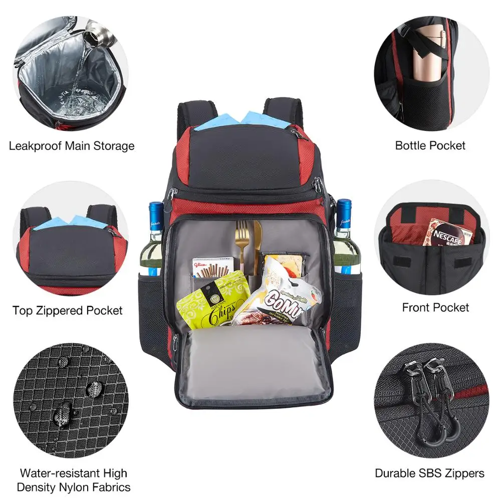 Изолированный охлаждающий рюкзак Piscifun герметичные Термосумки для улицы