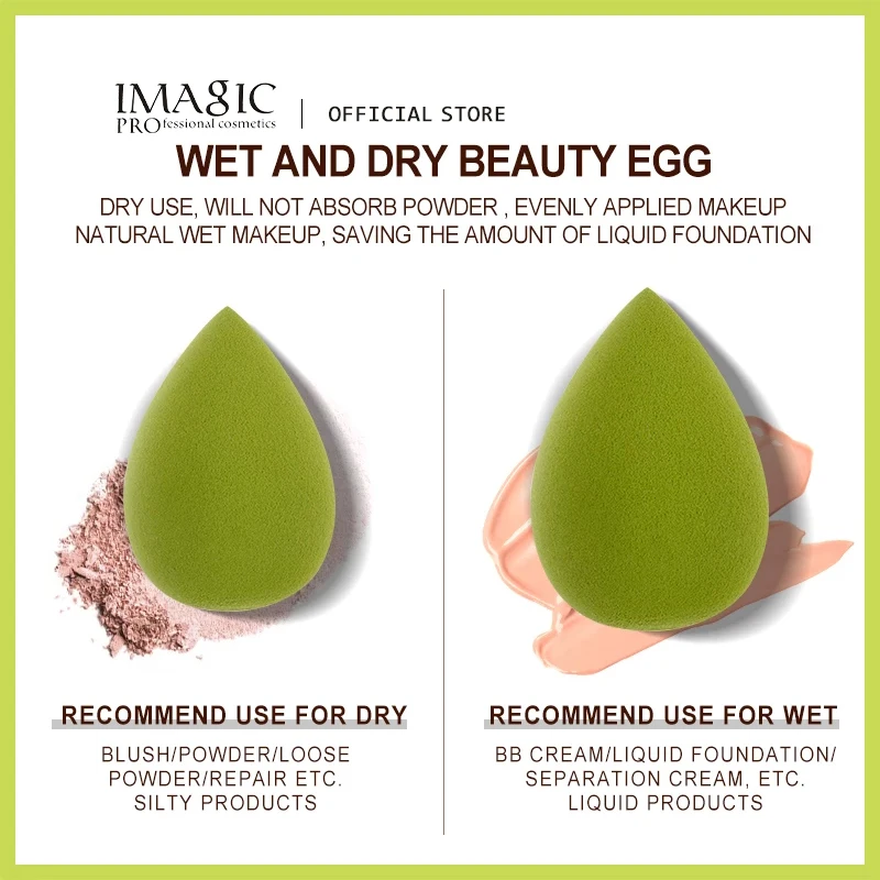 IMAGIC Professional Makeup Sponge Puff Cosmetic For Foundation Cream Concealer Beauty Cosmetic make