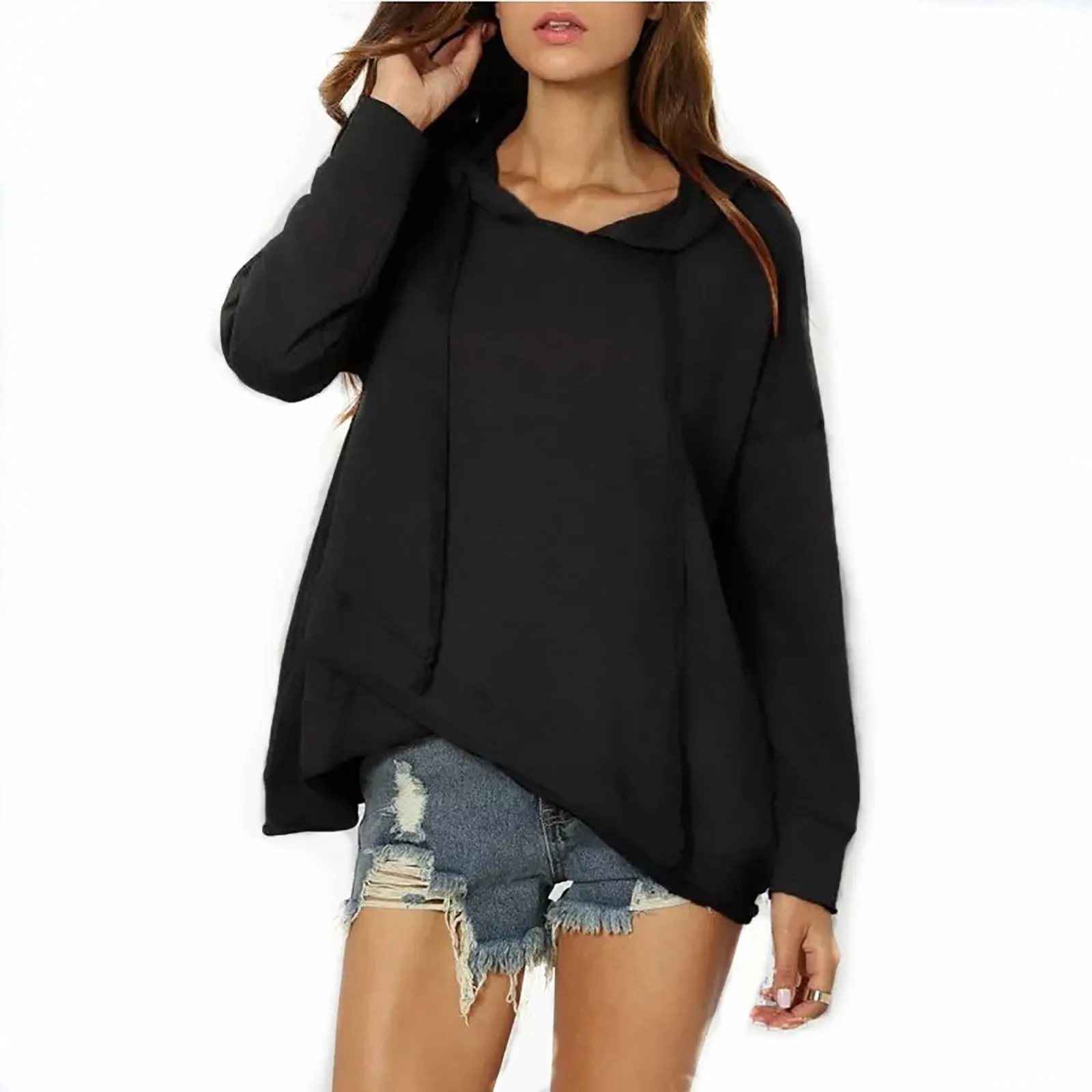 

hoodie y2k women korean fashion femme oversized plus size vintage 2021 kawaii long sleeve manga larga essentials sweatshirt