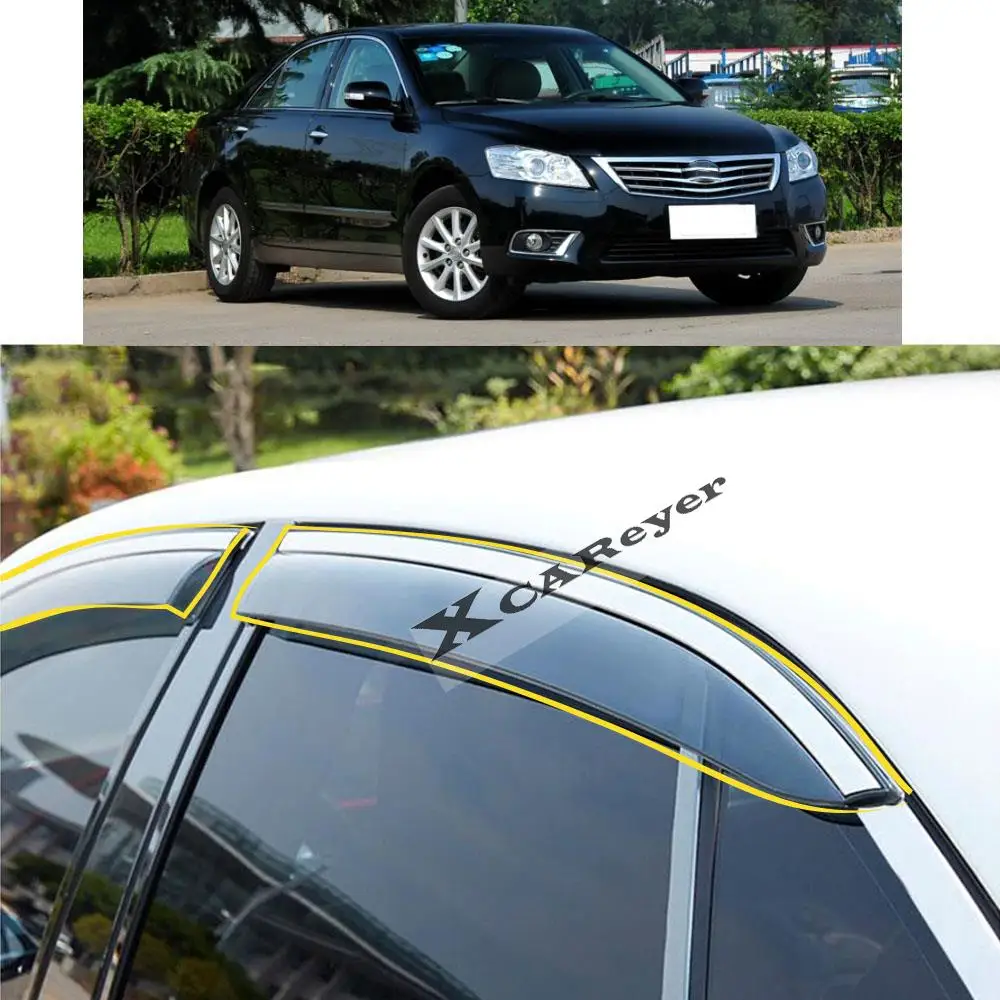 

For TOYOTA Camry 6th 2006 2007 2008 2009 2010 2011 Car Body Styling Sticker Plastic Window Glass Wind Visor Rain/Sun Guard Vent
