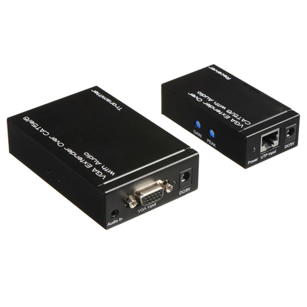 300 м удлинитель VGA по категории 5e/6 для видео и аудио RJ45 с разъемом ПК ноутбука