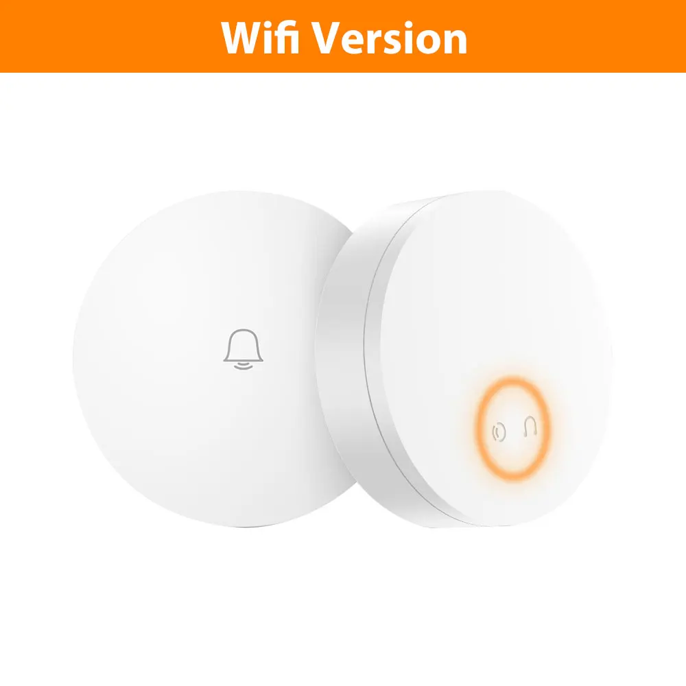 Wifi Version Xiaomi Mijia Linptech wifi самогенерирующий беспроводной дверной звонок работает с AC 110-240 в приложение Mijia Функция Смарт-управления памятью - Цвет: Wifi Version