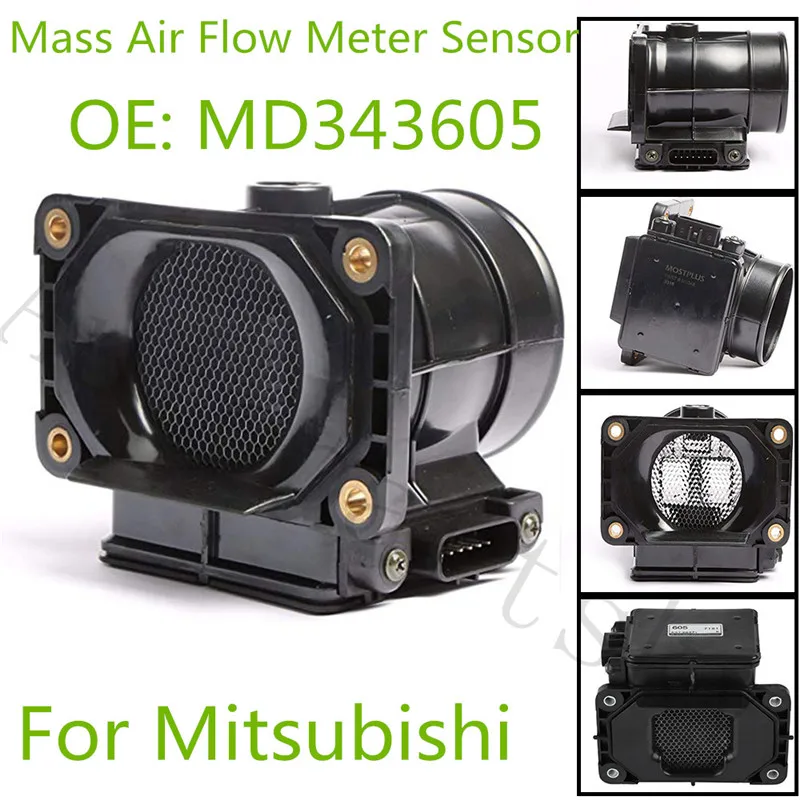 

New MD343605 Mass Air Flow Meter MAF Sensor For Mitsubishi Lancer Mirage Montero M3348 AA17460020 MF21114