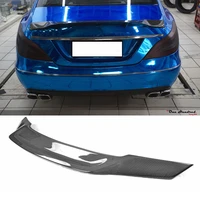 w218 cls real carbon fiber rear trunk lip spoiler wing for mercedes benz 2012 2015 r style car accessories