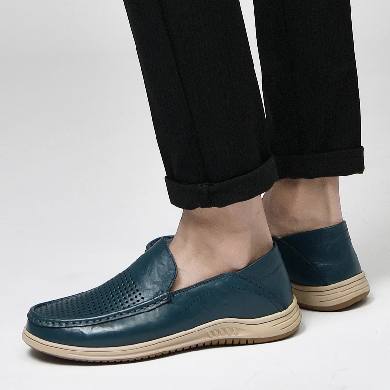 

Summer Turkish Leather Sneakers Loafers Genuine Leather Shoes Large Size Men Shoes Luxury Mens Sneakers Casual Men'S