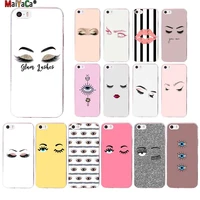 maiyaca eyelash makeup lip phone case cover for apple iphone 11 pro 8 7 6 6s plus x xs max 5 5s se xr cover