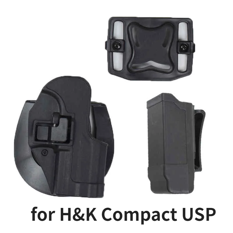 Черный военный тактический Чехол для пистолета H & K USP компактный чехол правой