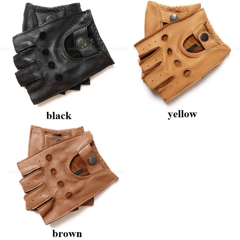 Мужские тонкие перчатки из 100% натуральной оленьей шкуры мужские мотоциклетные