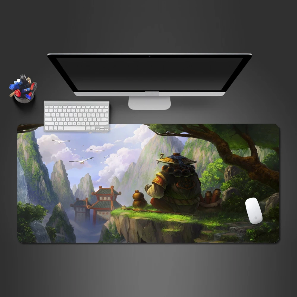Глубокий горный зеленый лес игра персонализированный коврик для мыши креативный