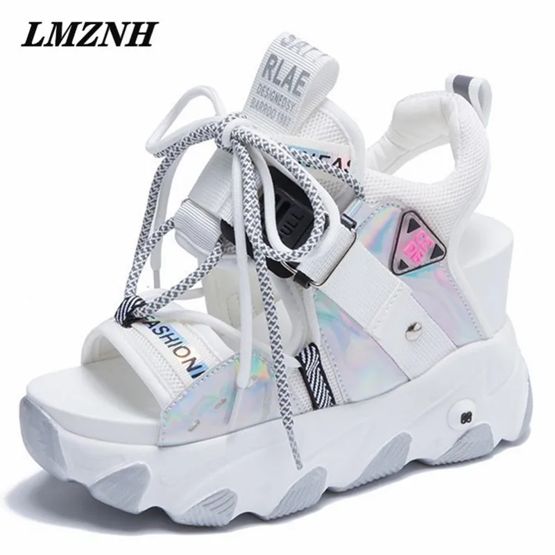 

Summer Wedges Women Shoes Platform Increased Roman Sports Sandals Women 2021 Fashion High Quality Brand Designer Zapatos Mujer