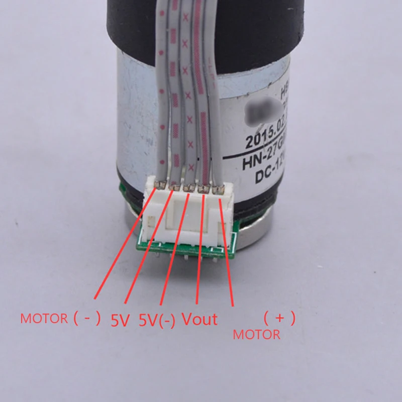 Original Geared Motor Micro DC with Hall Sensor Robot Model 12V 70RPM HN-27GMB-1525 XD |