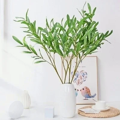 

Artificial Flower, 6-petal Olive Leaf, Height 96cm, Hotel Lobby, Wedding, Party, Background Flower Arrangement, Scene Decoration