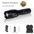 Светодиодная вспышка светильник ультра яркий фонарь T6 L2V6 походный светильник 5 переключатель режима Водонепроницаемый масштабируемой велосипедные светильник использовать 18650 батарея