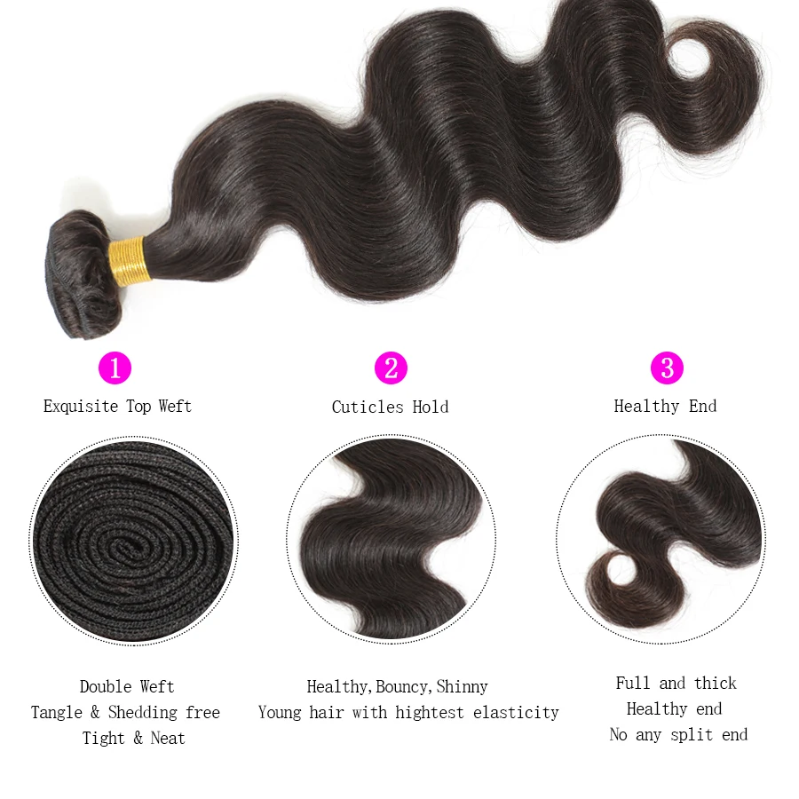 TTHAIR объемные волнистые пучки бразильских локонов плетение пучки Remy человеческие волосы натуральный черный цвет наращивание волос