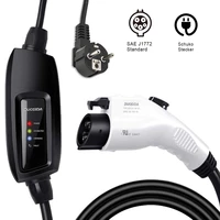 DUOSIDA Charger 16A Type J1772 Level EVSE Portable Controlle Electric Car Charging Stations for Leaf