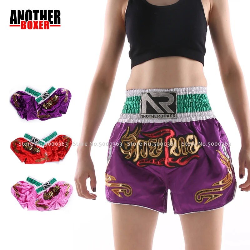 Для женщин и мужчин для кикбоксинга ММА Муай Тай шорты детей девочек борьбы