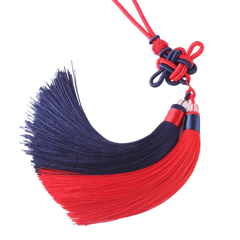 

13cm Chinese Wind Silk Tassel Tassel Key Chain Handicraft Chinese Knot Tassel Car Pendant Key Ring Pendant Diy Jewelry Making