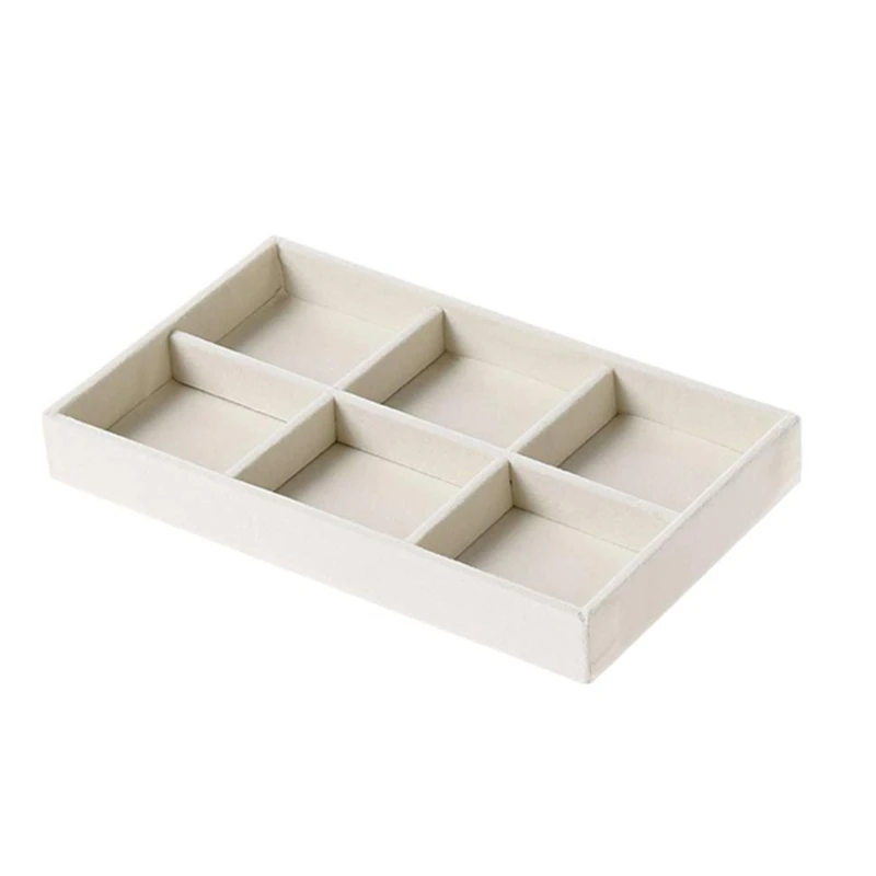 

896A 4 Pcs Velvet Jewelry Organizer for Earrings Bangle Bracelet Necklace and Rings