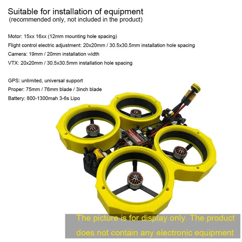 

AuroraRC MANFU24 3 Inch 153mm Wheelbase Frame Kit for RC FPV Racing Drone RC Quadcopter Multicopter Multirotor RC Parts DIY Accs