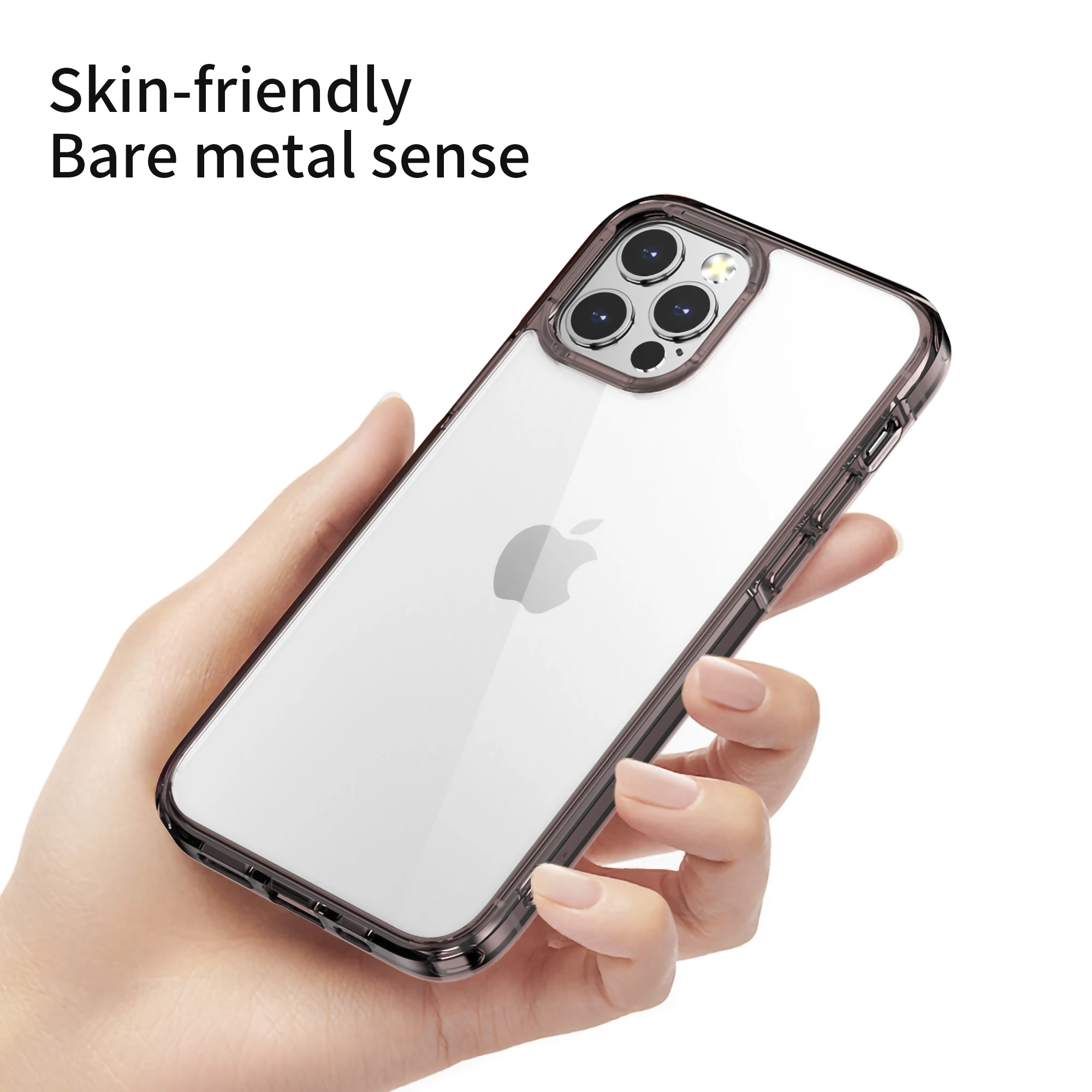 IPAKY для iPhone 12 Case Pro Mini TPU PC кристально чистая подушка безопасности противоударный