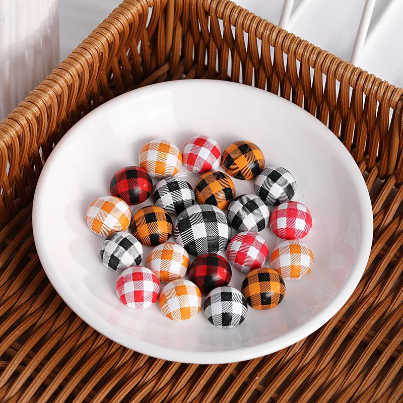 

Полукруглые деревянные бусины-разделители, 50 шт.