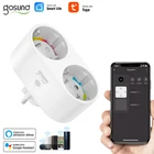 16A Gosund ЕС Wi-Fi Smart Plug 2 в 1 выход Tuyaприложение Smart Life дистанционного Управление бытовая техника работает с Alexa Google Home