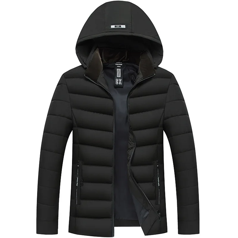 Новинка зимний пуховик пальто мужской тонкий Повседневный ветрозащитный