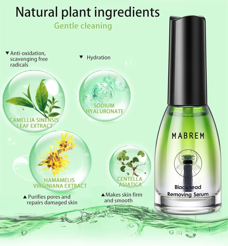 

MABREM Blackhead Remover Peeling Nose Mask Smooth Skin Deep Cleansing Nose Serum Oil Control Shrink Pore Essential oil Face Care