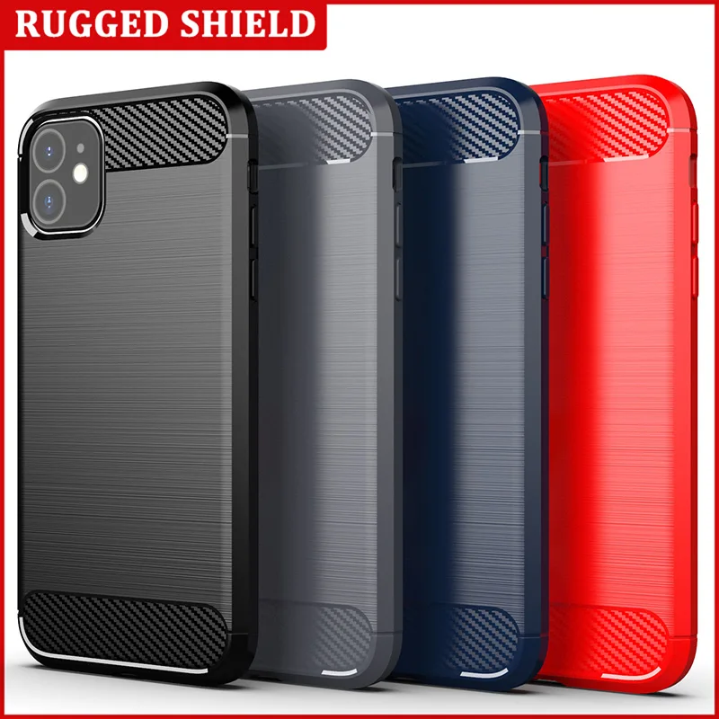 Чехол для iPhone 12 Pro Max, 11, 8, 7 Plus, X, XR, XS, противоударный, защитный, мягкий