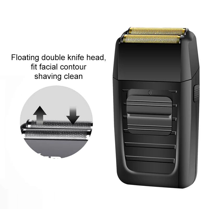 Аккумуляторная электробритва Kemei для мужчин двойное лезвие перезаряжаемый