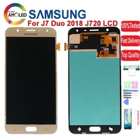 super amoled lcd for samsung galaxy j7 duo 2018 j720 sm j720fn display touch screen digitizer assembly for j720f lcd display