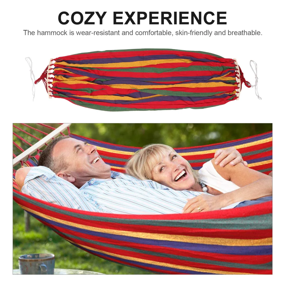 

Camping Hammock for Indoor Outdoor Backpacking Travel Hiking Beach Garden