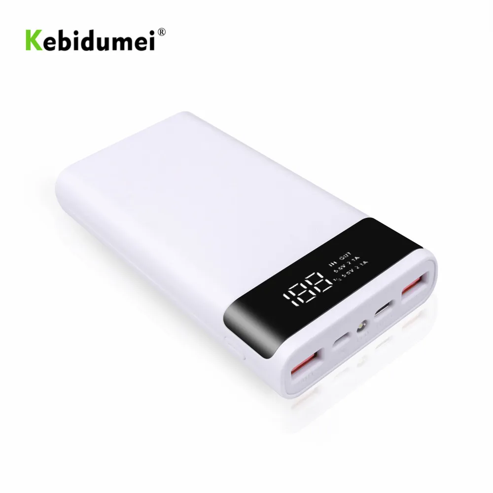 Портативный блок питания kebidumei 5 в 6x18650 корпус аккумулятора чехол для DIY Type C Micro USB