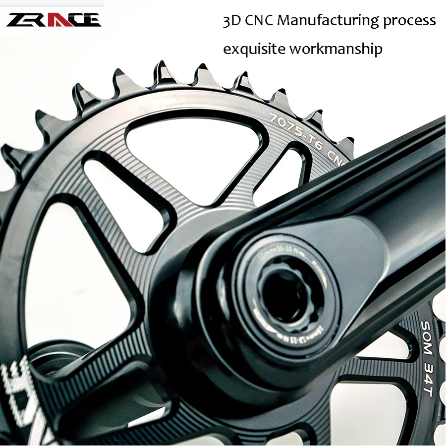 ZRACE велосипедная Звездочка 10s 11s 12s MTB велосипедная Звездочка Орлиный зуб 7075 CNC смещение 3 мм 32T 34T 36T для SRAM с прямым креплением