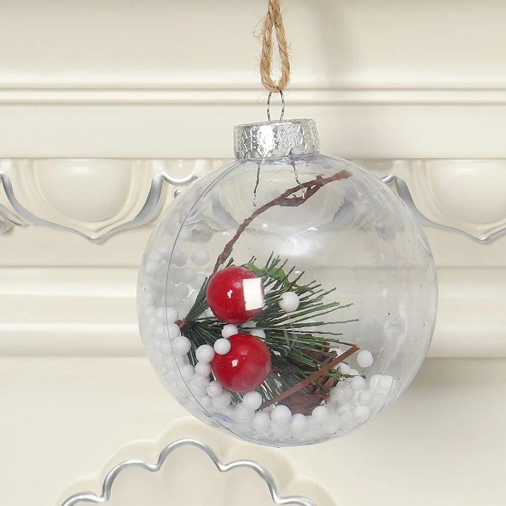 Новогоднее Украшение Детские игрушки прозрачный пластиковый мяч для отелей