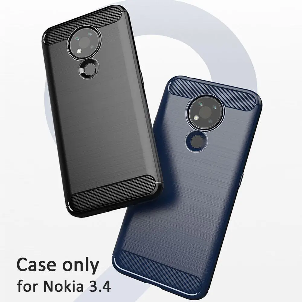 1 шт. чехол только для силикона Матовый Nokia 3 4 ТПУ телефона с защитой от падения