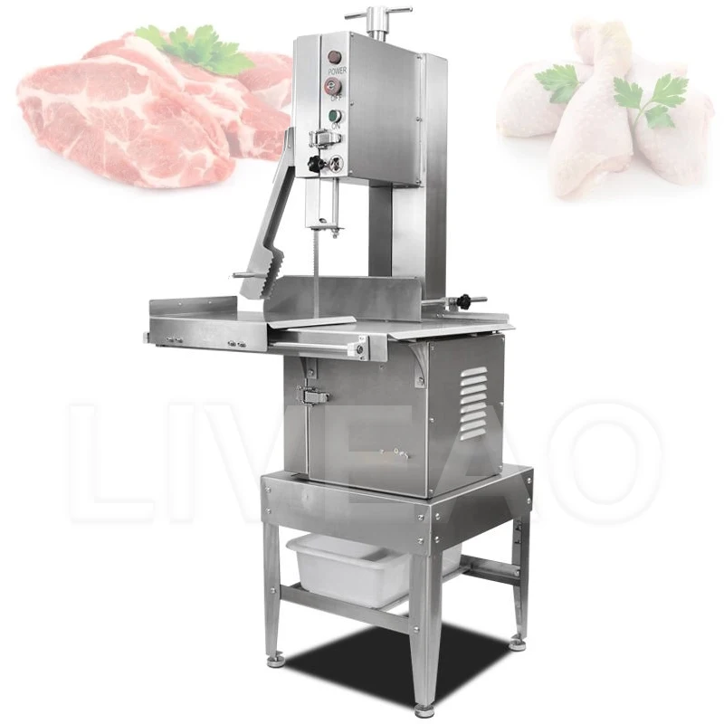 

Industrial Bone Saw Machine Stainless Steel Barbecue Meat Slicer Bone Cutter Meat Cube Slicer Cutting Machine
