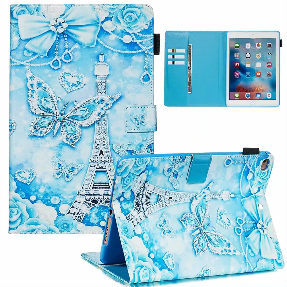 Цветной чехол подставка из искусственной кожи для IPad 9 7 2017 2018 Air 1 2 Ipad 5 6 дюймов