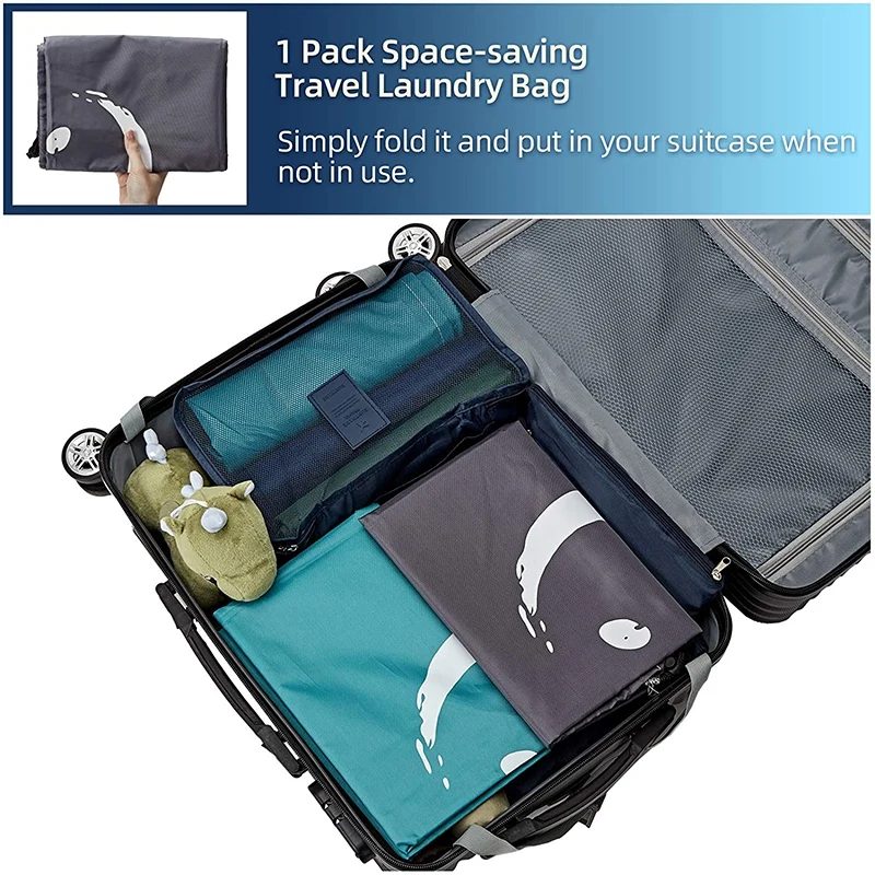 

2Pcs Wash Me Laundry Bag, Tears Resistant Dirty Clothes Storage Bag, Machine Washable, Heavy Duty Laundry Hamper Liner