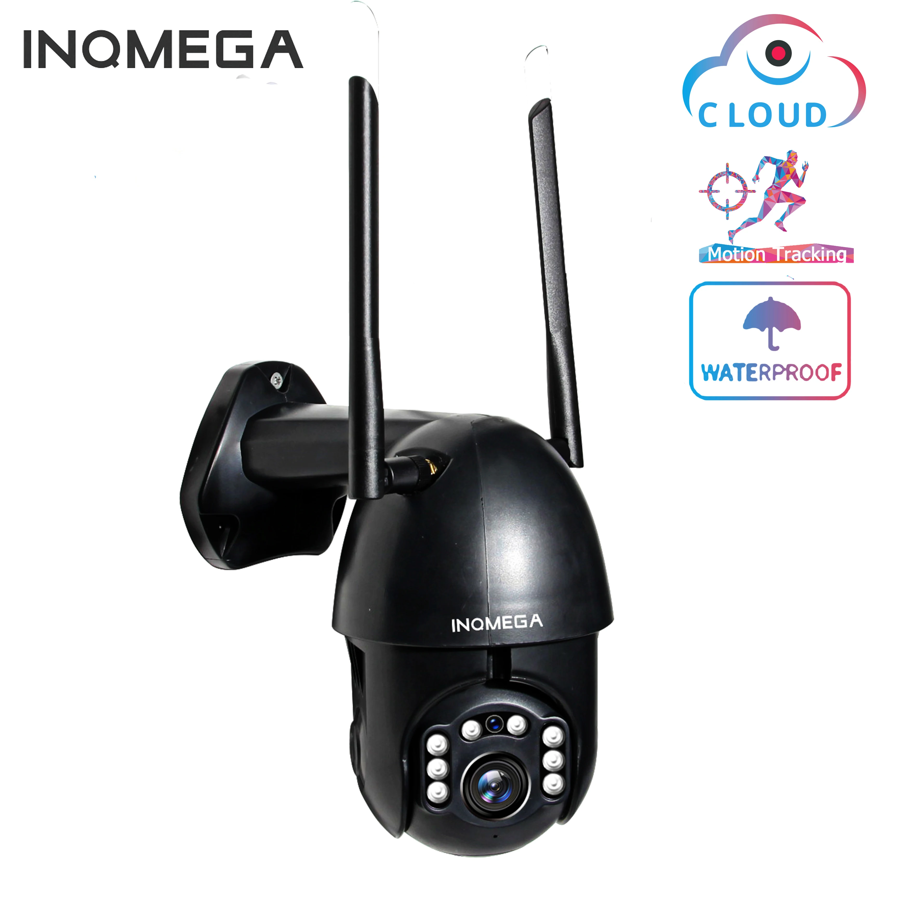 

INQMEGA WiFi 1080P IP Camera Wireless Auto tracking PTZ Speed Dome Camera Outdoor CCTV Security Surveillance Waterproof Camera