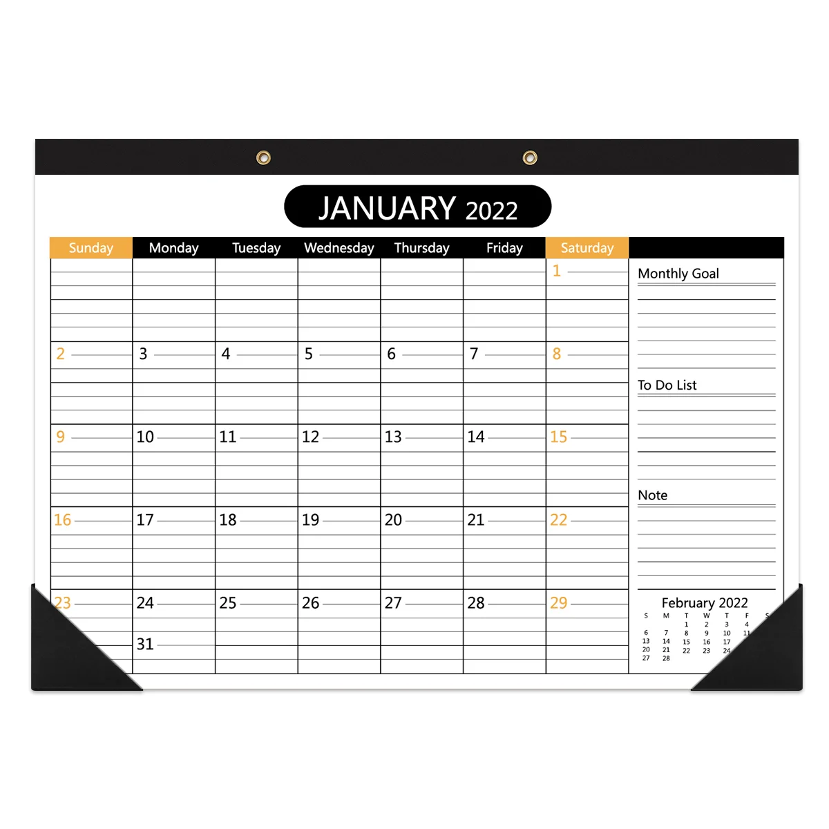 

Настольный календарь STOBOK 2021-2022, 2 года, ежемесячный планировщик, работает с 1 января 2021 года по 31 января 2022 года, настольный/настенный календа...